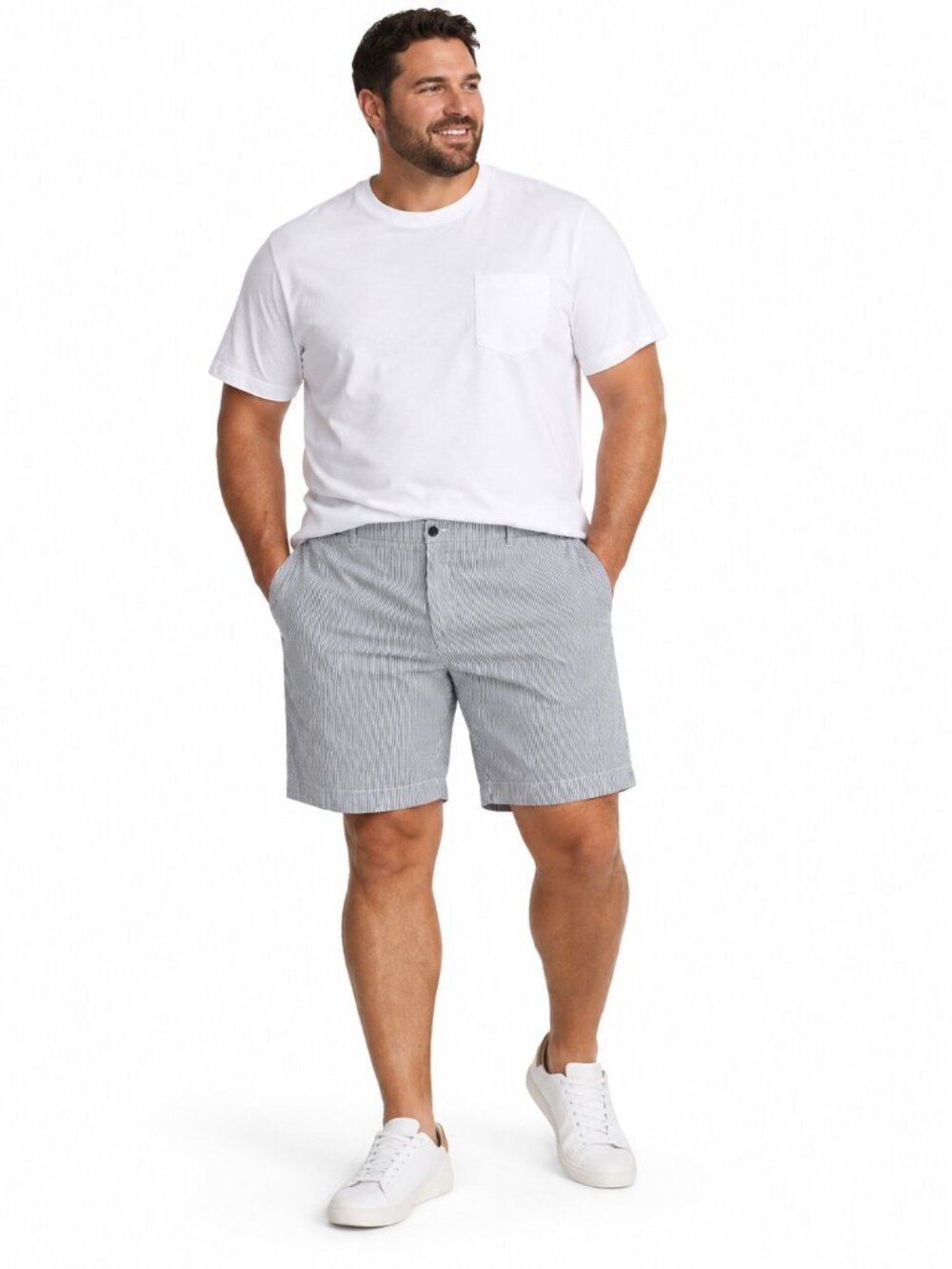 Daniel Cremieux Madison Relaxed Fit Seersucker Shorts Size 42 NWT